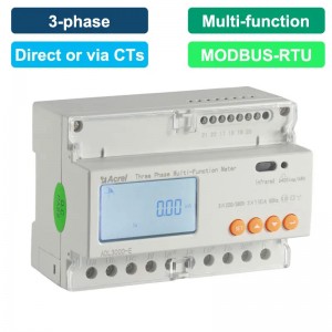 DTSD1352-C Three-phase Multi-function DIN Rail Energy Meter for solar inverter zero export