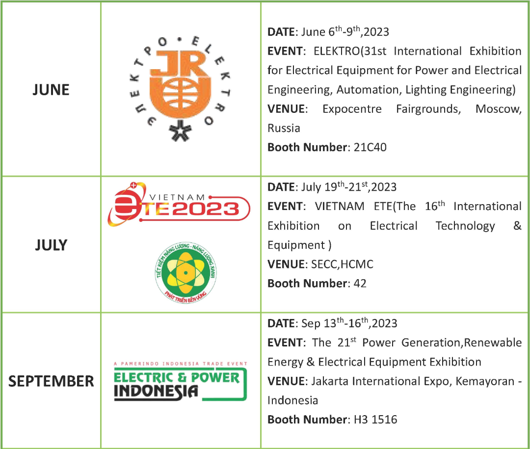 EXHIBITIONS CALENDAR 2023